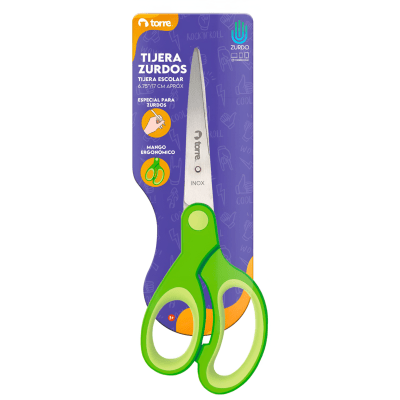 Tijera Torre Zurdo Ergonómico 6.75in 17cm 326441