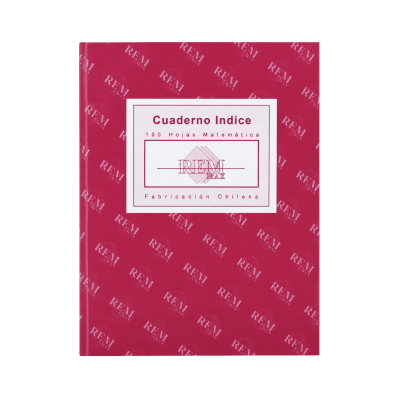 Cuaderno Empastado Rem 100H 7MM Indice1