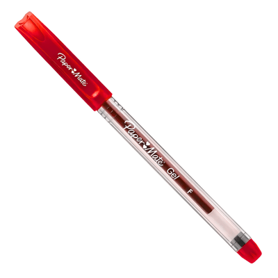 Lapiz Papermate Gel Fino Rojo1