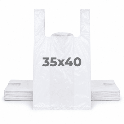 Bolsa Camiseta Blanca 35x40cm 100u1