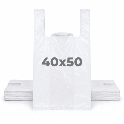 Bolsa Camiseta Blanca 40x50cm 100u1