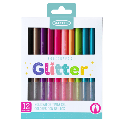 Bl. Lapiz Artel Gel Glitters 1.0 12col 207000041