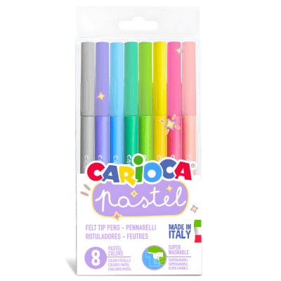 Marcador Carioca Pastel 8 Col1