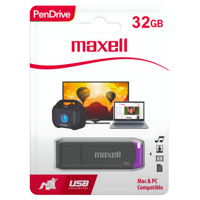 Pendrive Maxell USBPD SIL 32GB Morado1