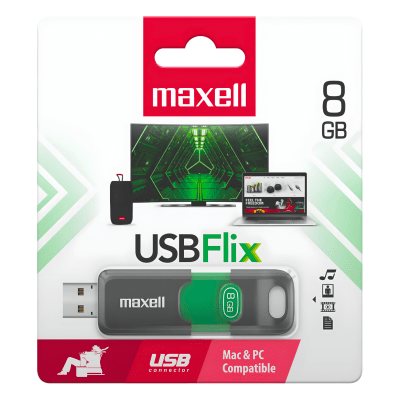 Pendrive Maxell USB FLIX 8GB Verde 2.01