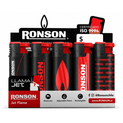 Encendedor Ronson Jet flame RED 85901