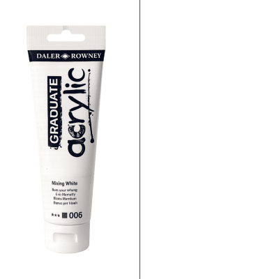 acril daler rowney 120 ml blanco mezcla 0061