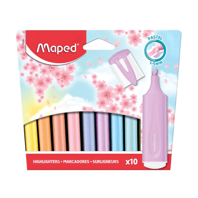 Bl. Destacador Maped Pastel 10U 503207451