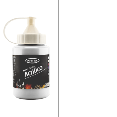 acrilico artel 250ml blanco titanio 1121