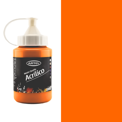 acrilico artel 250ml naranjo 7771