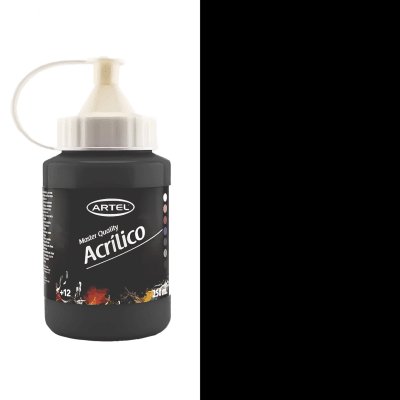 acrilico artel 250ml negro 2211
