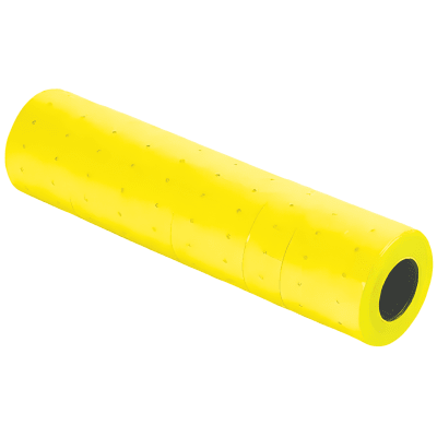 Rollo Hand Etiquetas Amarillo Flúor 10 rollos - 600u1
