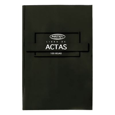 Libro De Actas Artel 100H Lineal Negro 201217102