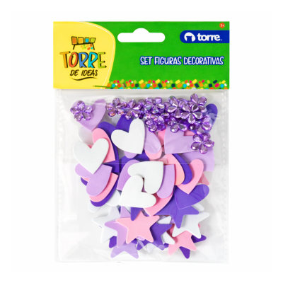 Bl. Set goma eva Torre Figuras Decorativas 304911