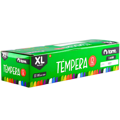 Estuche Tempera Torre XL 22 ml 12col 9721