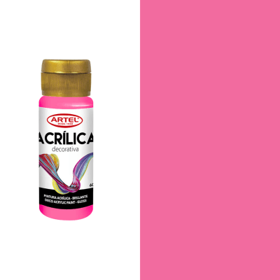 acrilico artel 60ml rosado 8801