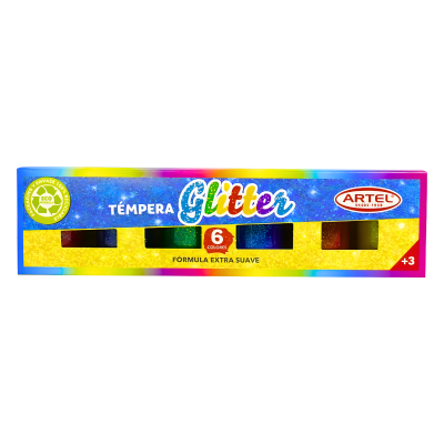 Estuche Tempera Artel GLIT 15 Ml 6Col 100215001
