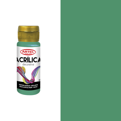 acrilico artel 60ml verde gala 5001