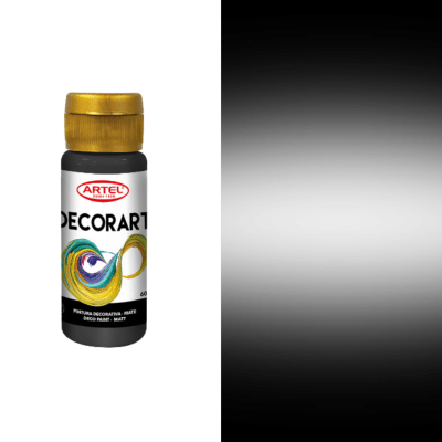 decorart artel 60ml metal negro 1281
