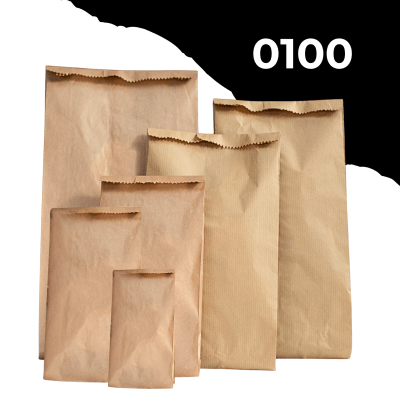 Bolsa saco kraft 26x12cm 0100 50u 11104011