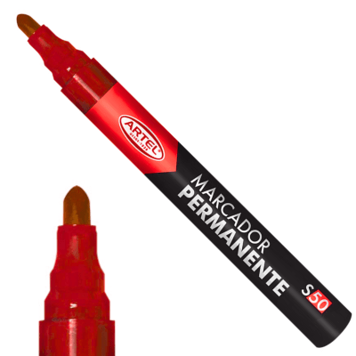 Marcador Perm Artel S50 Rojo Red 200101511