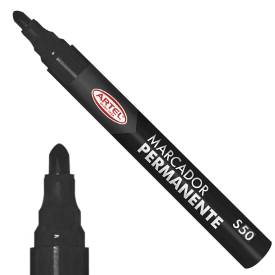 Marcador Perm Artel S50 Redondo Negro1