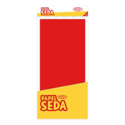 Papel Seda/Volantin Artel Rojo 10u1