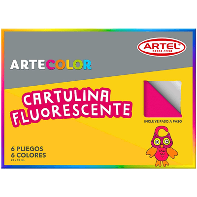 Artecolor fluorescente 25x35cm 6col 100109361
