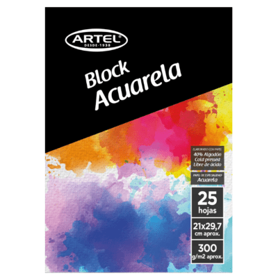 Block Artel Acuarela a4 300g 25h 200140071