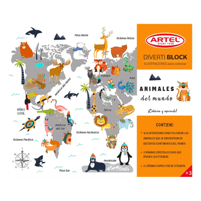 Divertiblock Artel Animales Del Mundo 204705761