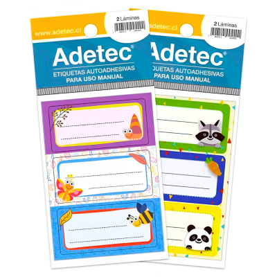 Etiquetas Adetec 35x70mm 12U 1851