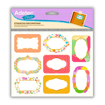 Etiquetas Adetec Adhe Deco Diseños 58161