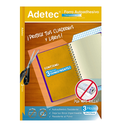 Set Adetec forros adhe 3H transp 50x36cm1