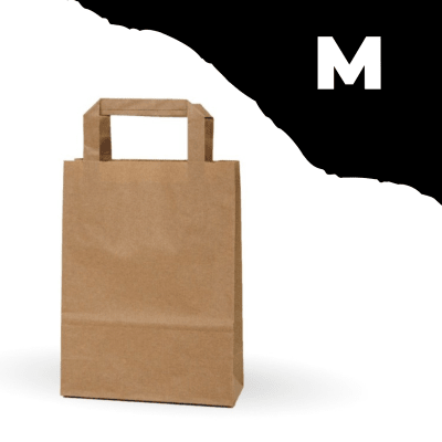 Bolsa manilla kraft M 30x32cm 25u 23221011