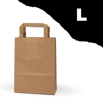 Bolsa manilla kraft L 30x41cm 25u 23221021