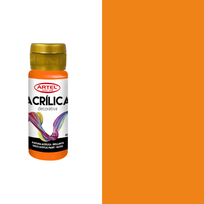 acrilico artel 60ml anaranjado 7701