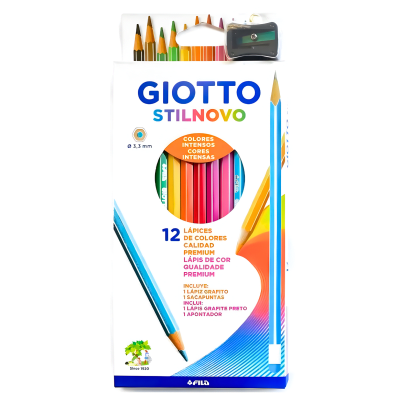 lapiz Giotto stilnovo 3.3 mm 12Col + graf/sacap1
