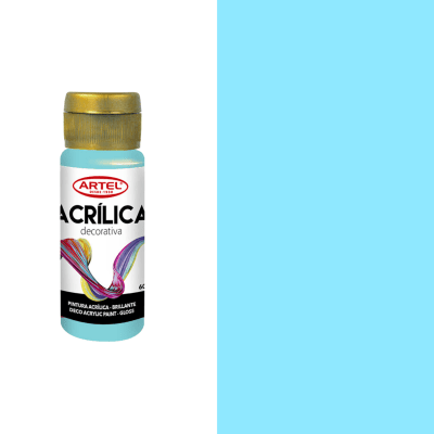 acrilico artel 60ml celeste pastel 3001