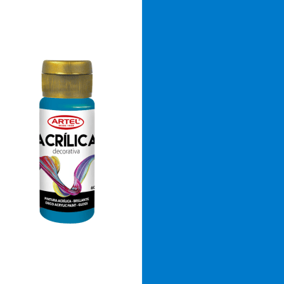 acrilico artel 60ml azul calipso 4001