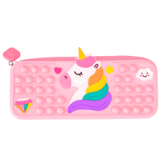 Estuche Adix Silicona POPIT 20x8cm Unicornio A503240