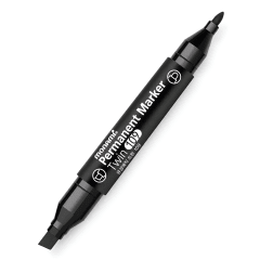 Marcador Monami 109 Perm Doble Punta Negro