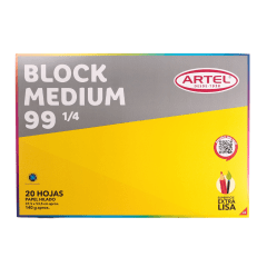 Block Artel Medium 99 1/8 liso 140g 20h 10010005