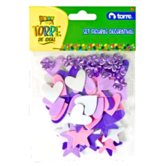 Bl. Set goma eva Torre Figuras Decorativas 30491