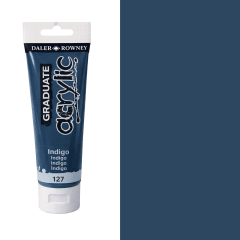 acril daler rowney 120 ml indigo 127