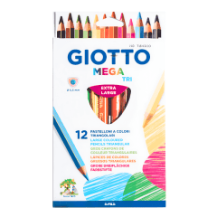 Lapiz Giotto mega tri 12Col