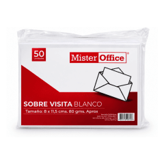 Sobre Mister Office VISITA 8x11.5cm 50U
