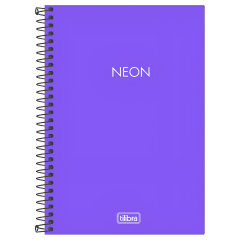 Libreta Tilibra Neon 1/4 80h Púrpura 302546