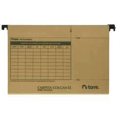 carpeta torre colgante plastica 11578
