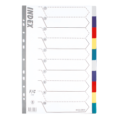 Separador plastico Data Zone Oficio 10u 10TBF