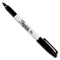 Marcador Sharpie Perm Fino Negro 2102504